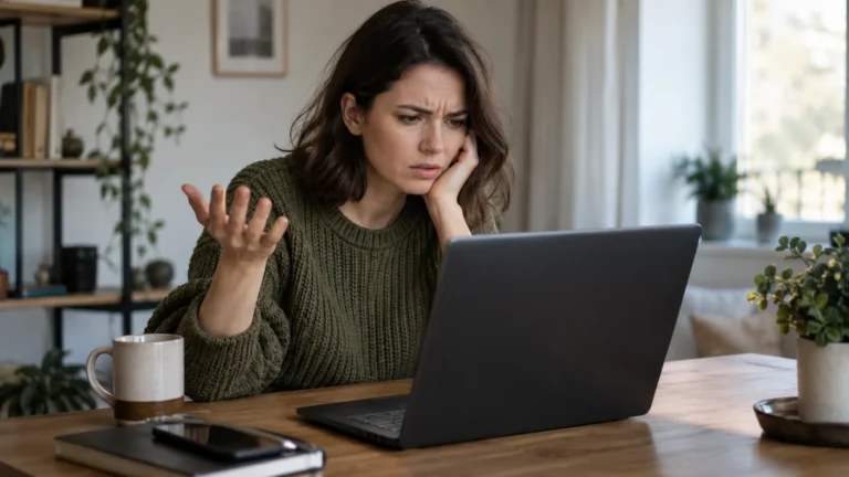 Realistická ilustrační scéna k tématu: Nefunguje kamera ve Windows 11: černý obraz a oprávnění